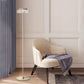 Lampadaire moderne avec abat-jour en verre transparent pour un éclairage élégant